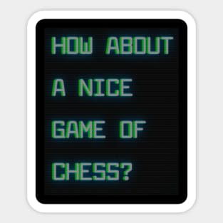 How about a nice game of chess? Sticker